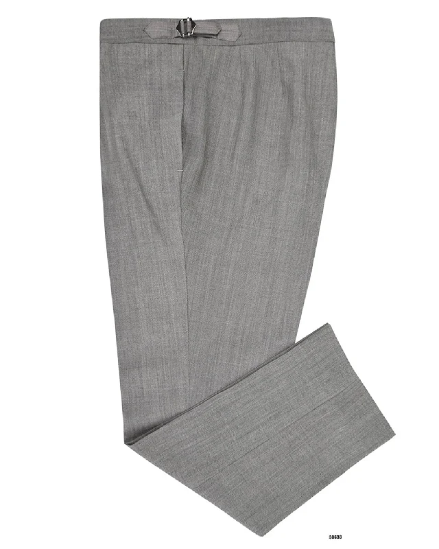 Men’s casual seersucker trousers-Minnis Fresco Lite III Pants: Light Grey