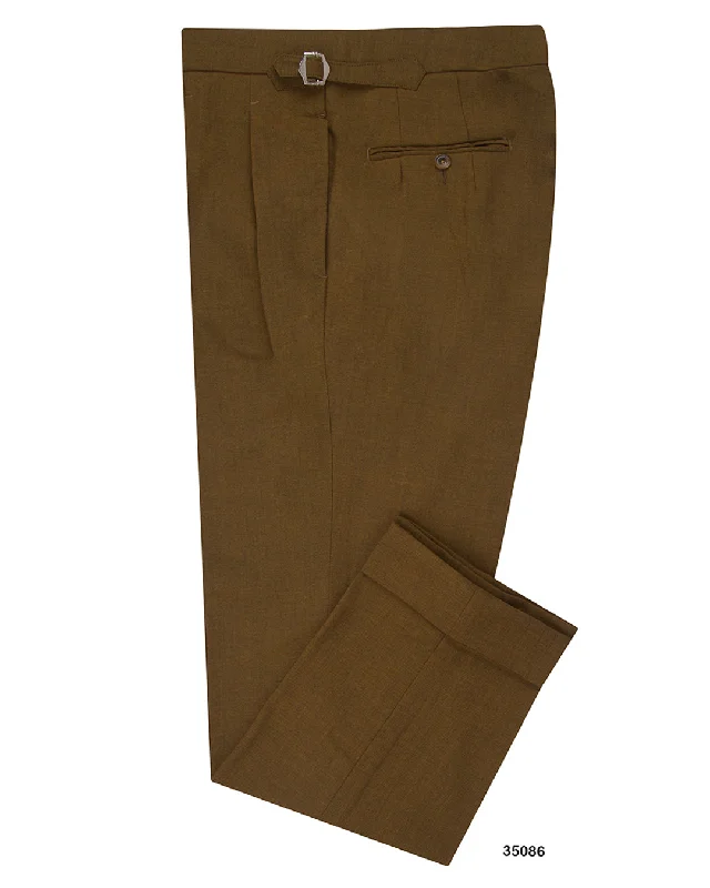 Men’s relaxed parachute trousers-Minnis Fresco Lite III Pants: Raw Tobacco