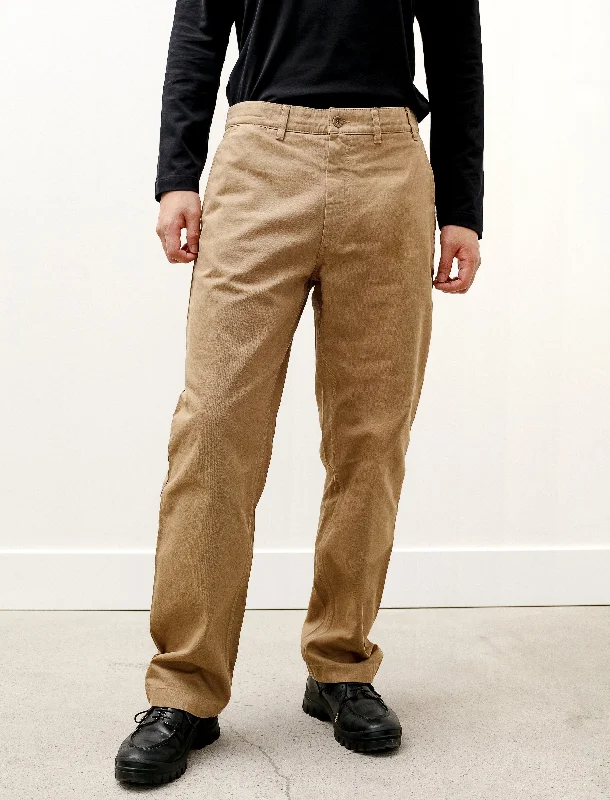 Men’s breathable herringbone trousers-Lukas Heavy Utility Khaki