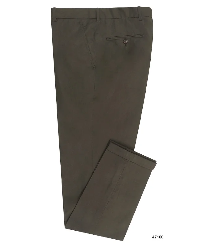 Men’s comfy duck pants-Olive Green Twill