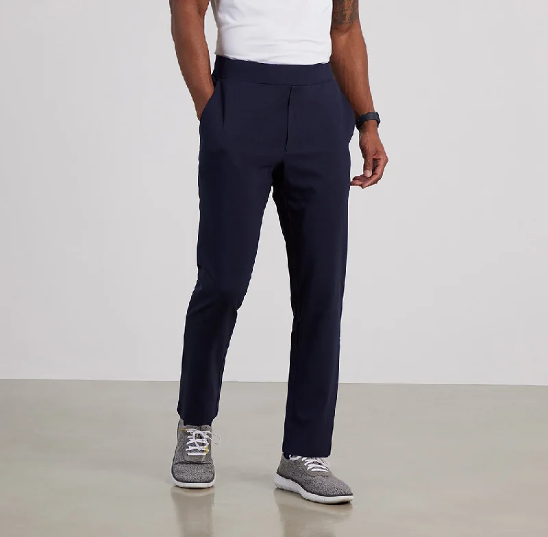 Men’s lightweight poplin trousers-Presidio Airline Pants Tailored Fit - True Navy