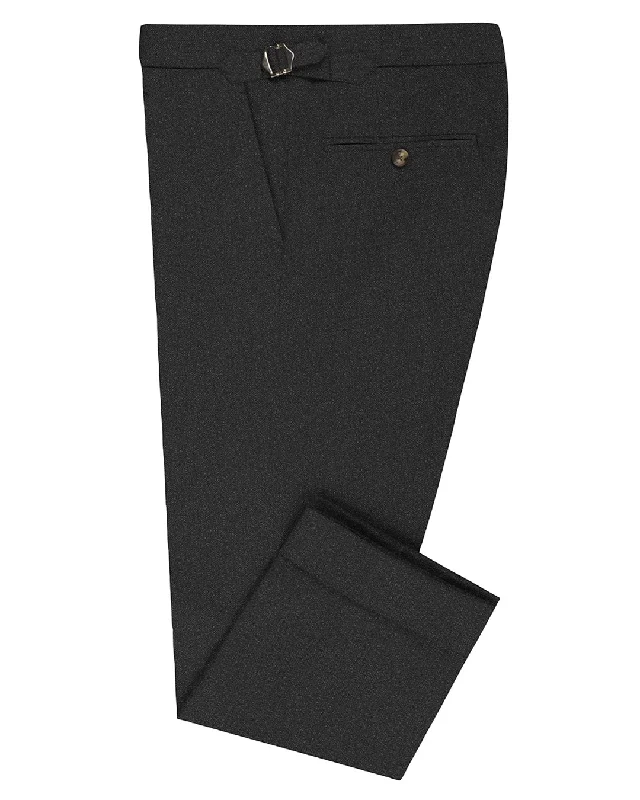 Men’s slim-fit herringbone pants-Technical Wool, Performance Pants:Charcoal  Grey