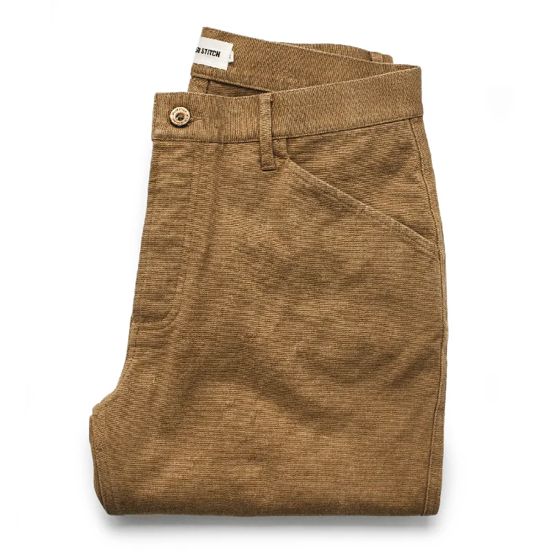 Men’s breathable moleskin jeans-The Camp Pant in British Khaki Boss Duck