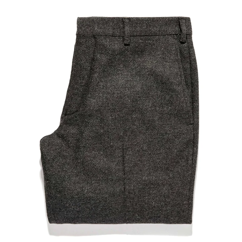 Men’s breathable moleskin jeans-The Telegraph Trouser in Charcoal Herringbone