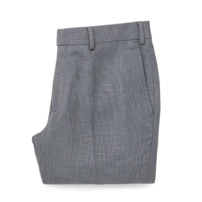 Men’s soft harem trousers-The Telegraph Trouser in Charcoal Slub