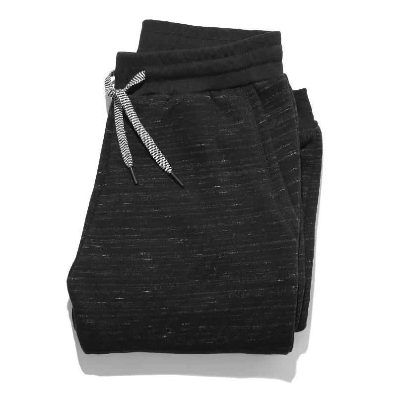 Men’s trendy harem pants-The Travel Pant in Black Fleece