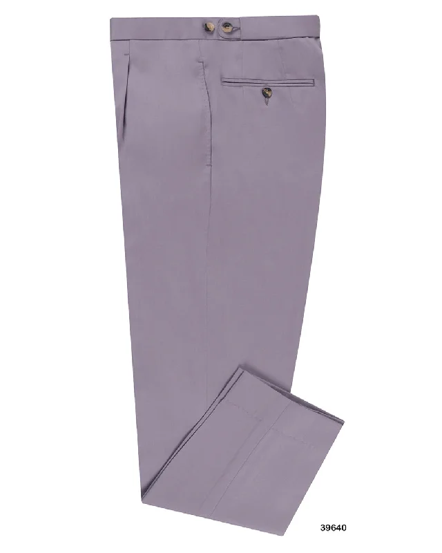 Men’s bold parachute pants-VBC 100% Wool: Purple Fade Twill