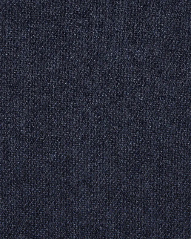 Men’s durable herringbone jeans-Loro Piana: Dark Blue Twill Flannel